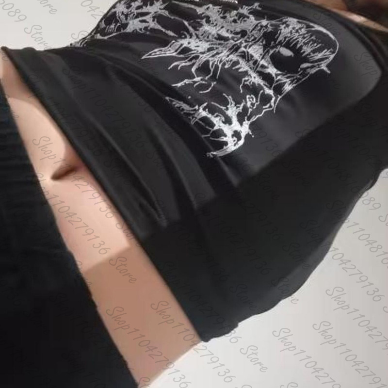 Gothic Women's Corset Tank Top - огляд і ціна Y2K Graphic Baby Tee Crop