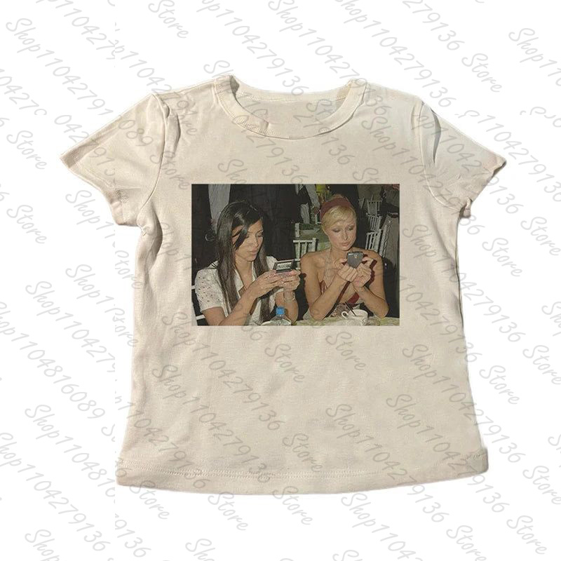 2000s Punk Women Short Sleeve  - огляд і ціна Y2K Graphic Baby Tee Crop