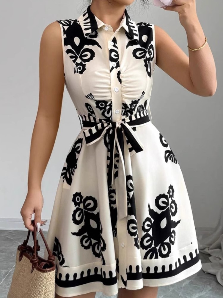 Summer New Fashion Casual Dres - огляд і ціна French Vintage Floral Midi Dress