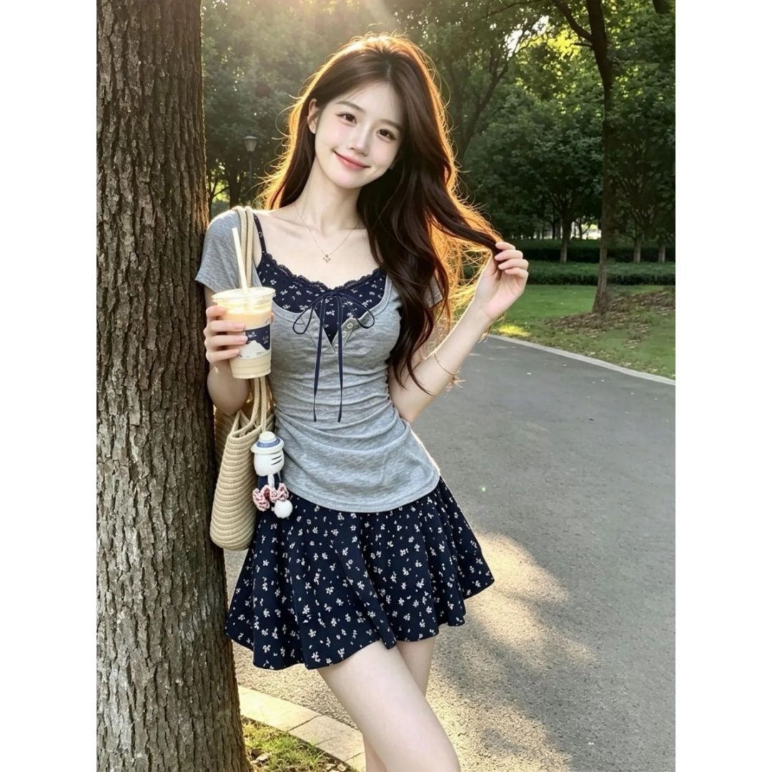 Women's French Graceful Slim L - огляд і ціна Korean Style A Line Shirt Dress