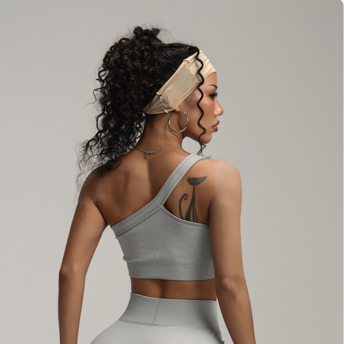 Women One Shoulder Ribbed Spor - огляд і ціна Seamless Ribbed Workout Tank Top