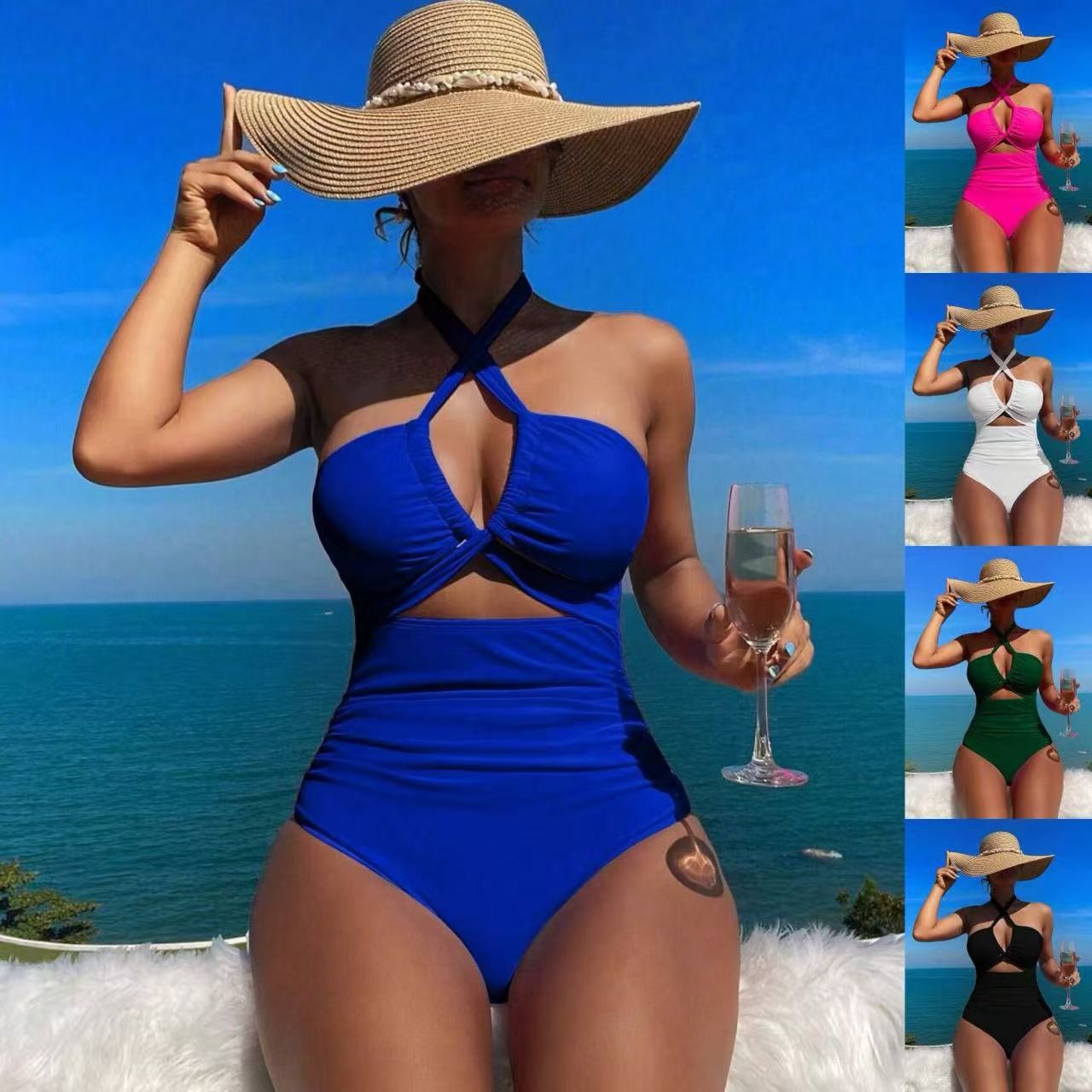 Women Swimsuit Halter Neck Sol - огляд і ціна Swimwear