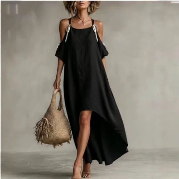 Summer Woman Dress Puff Sleeve - огляд і ціна Off Shoulder Puff Sleeve Sundress