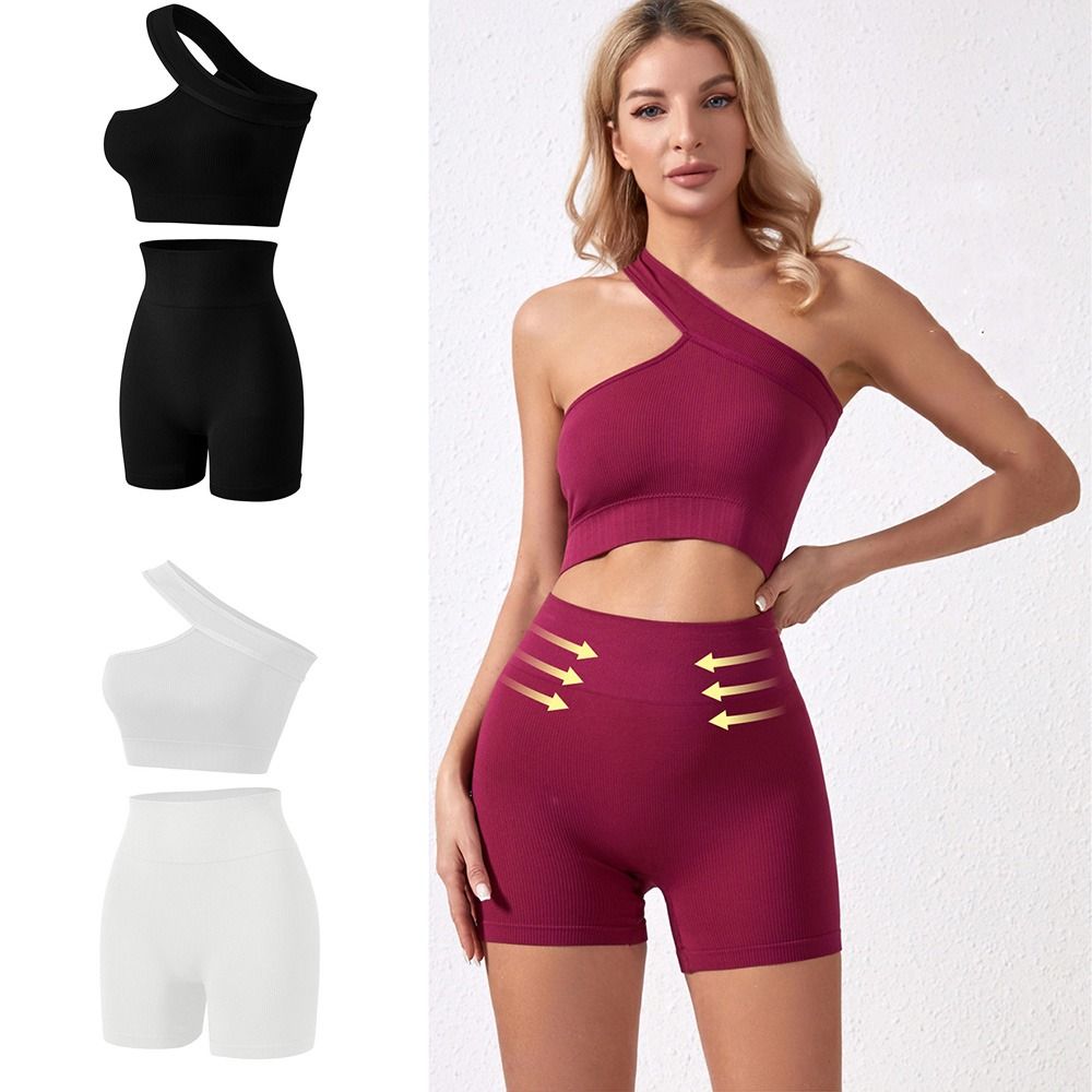 2Pcs Comfortable Seamless Wome - огляд і ціна Seamless Ribbed Workout Tank Top