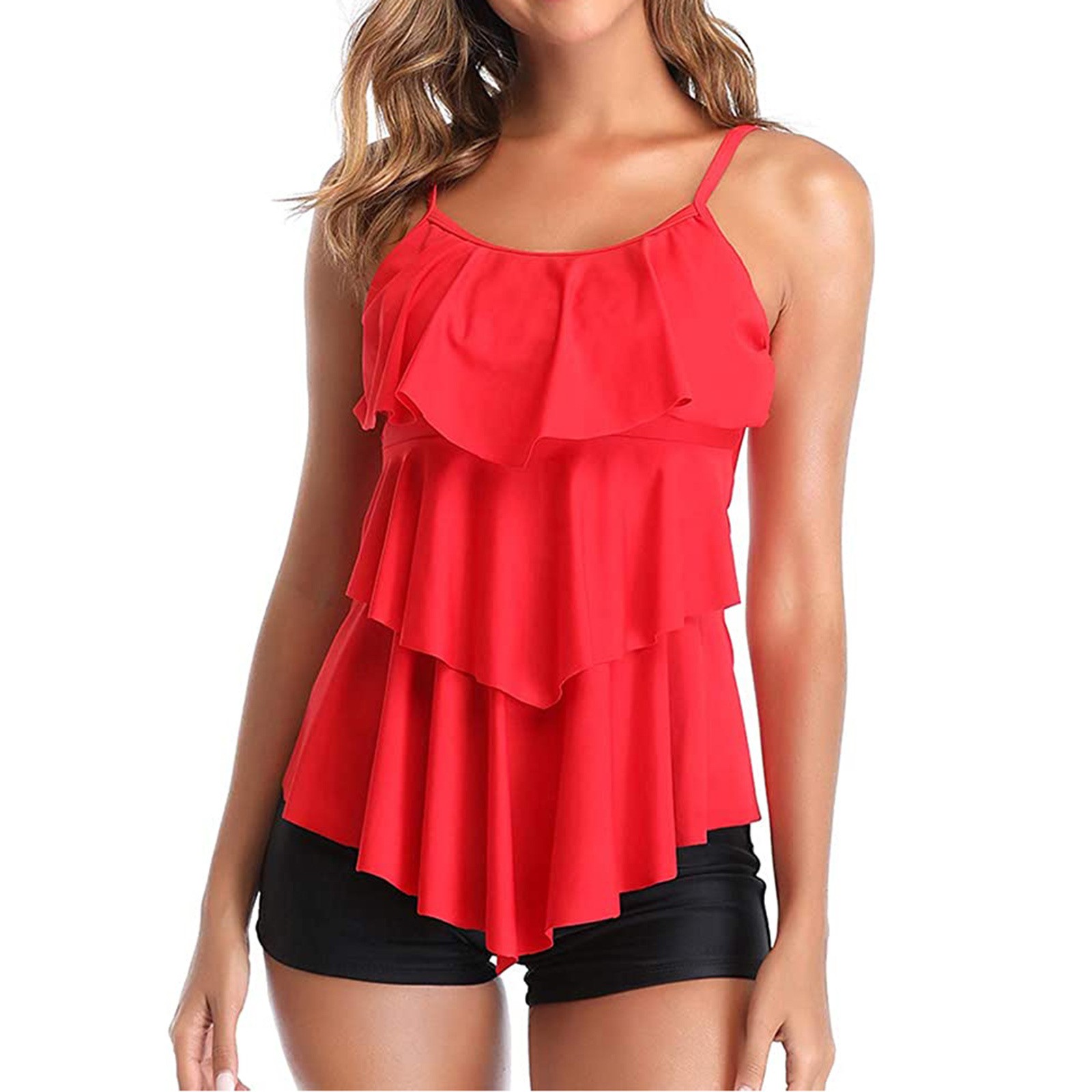Woman Bikini Floral Print Tank - огляд і ціна Tops