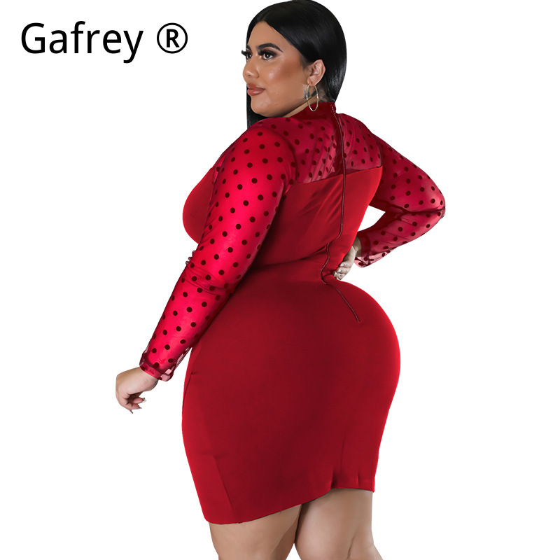 XXL 3XL 4XL 5XL Plus Size Wome - огляд і ціна Sexy Mesh Sheer Bodycon Dress