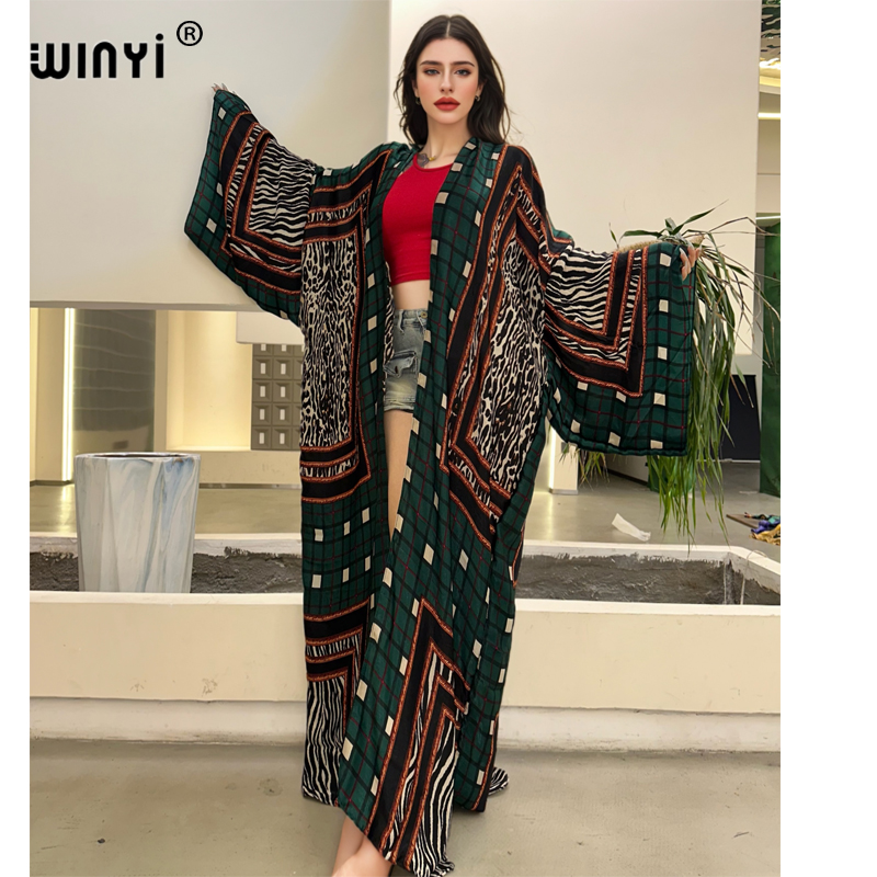 WINYI kimono sexy summer 2025  - огляд і ціна Boho Summer Beach Maxi Dress