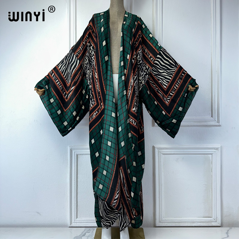 WINYI kimono sexy summer 2025  - огляд і ціна Boho Summer Beach Maxi Dress