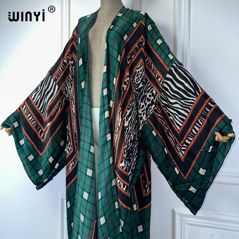 WINYI kimono sexy summer 2025  - огляд і ціна Boho Summer Beach Maxi Dress