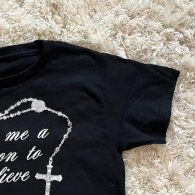 2000s Woman Clothing Y2K Cloth - огляд і ціна Y2K Graphic Baby Tee Crop