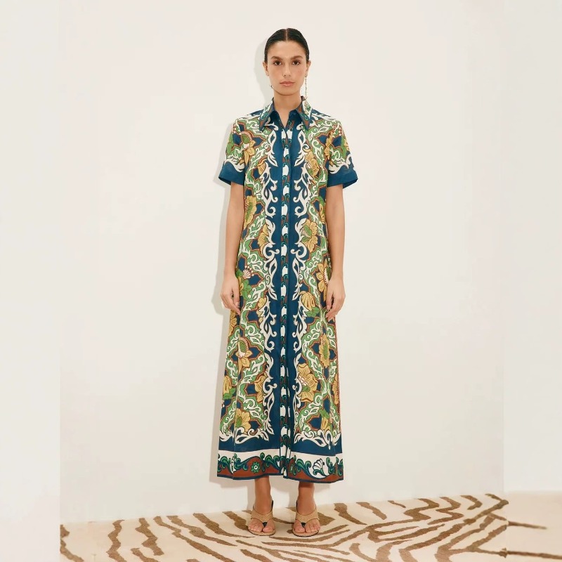2026 Autumn New Original Trend - огляд і ціна Casual Loose Linen Shirt Dress
