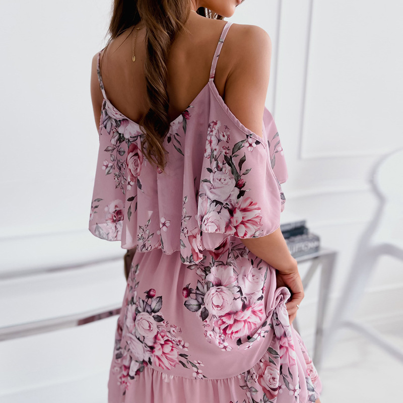 Woman Dress 2025 Summer Floral - огляд і ціна French Vintage Floral Midi Dress