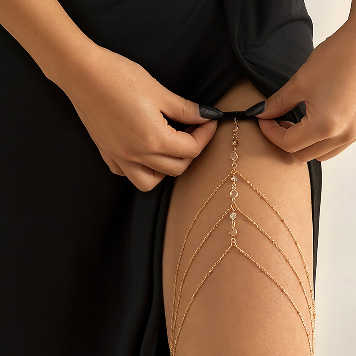 Boho Elastic Band Crystal Leg  - огляд і ціна Boho Summer Beach Maxi Dress