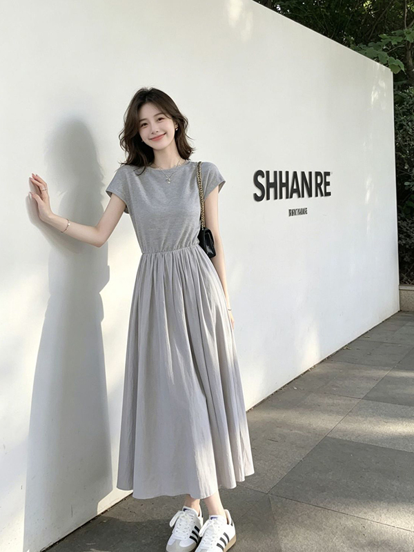 plus Size Women's Korean Style - огляд і ціна Korean Style A Line Shirt Dress