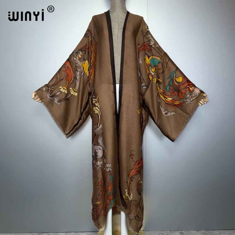 WINYI Africa Boho Kimono Maxi  - огляд і ціна Boho Summer Beach Maxi Dress