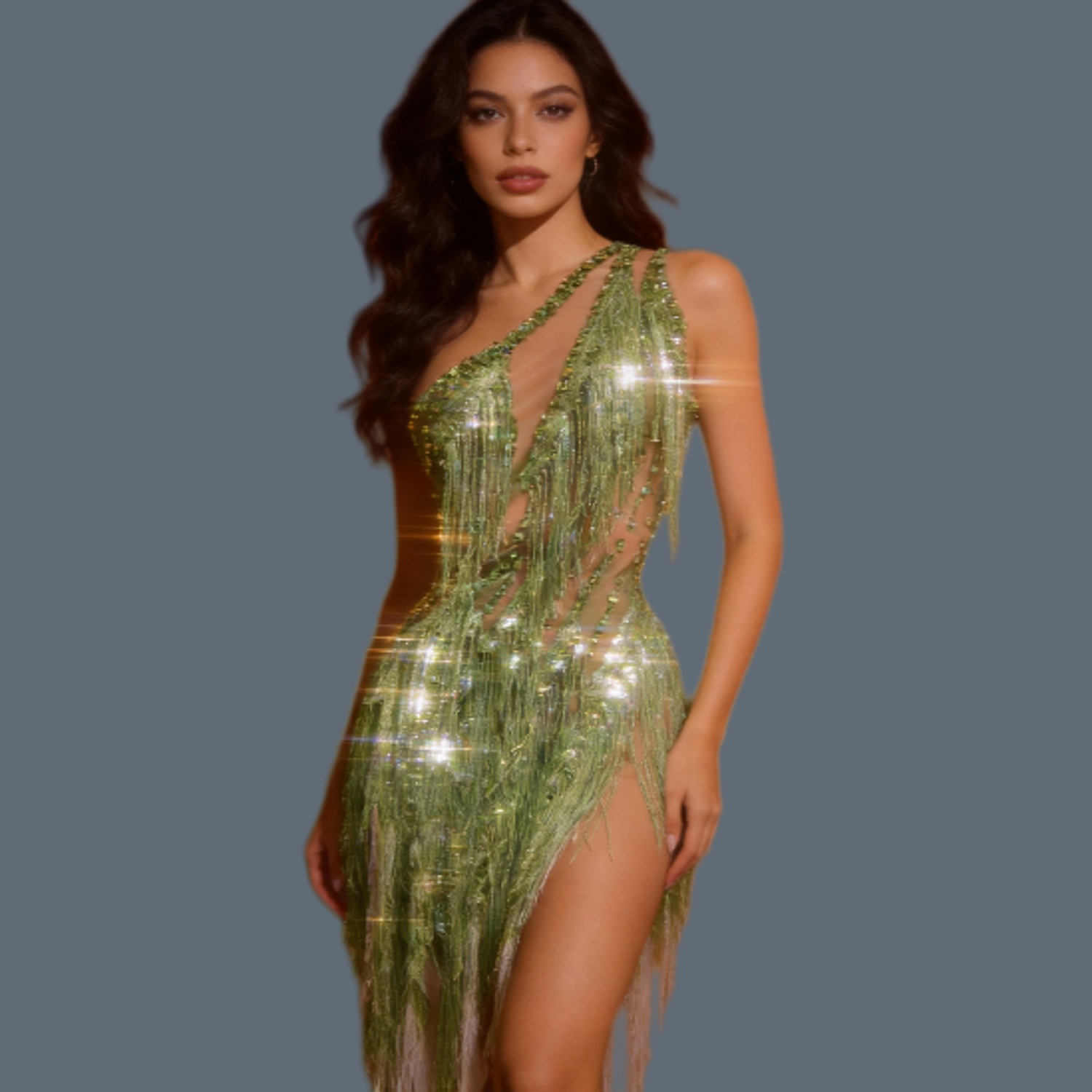 Sexy Women Sparkly Rhinestone  - огляд і ціна Sparkly Rhinestone Club Party Dress