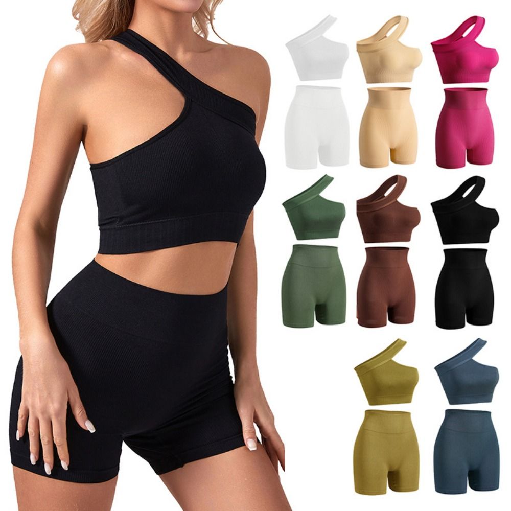 2Pcs Casual Seamless Women Wor - огляд і ціна Seamless Ribbed Workout Tank Top