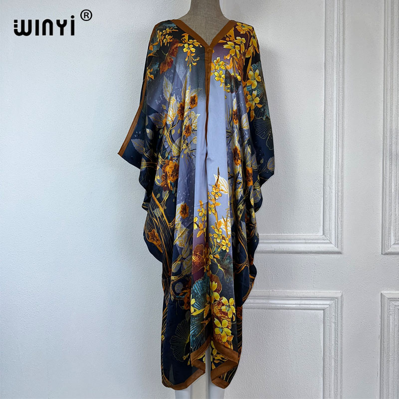 WINYI 2023 V-neck Africa Fashi - огляд і ціна Boho Summer Beach Maxi Dress