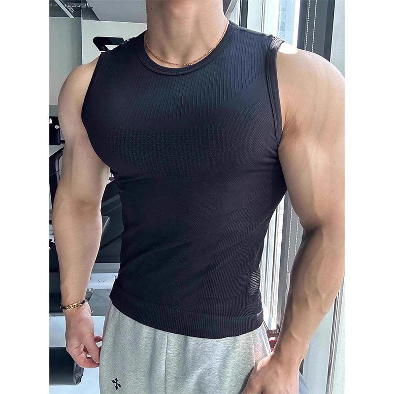 Men's Seamless Ribbed Fitness  - огляд і ціна Seamless Ribbed Workout Tank Top