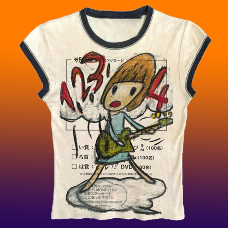 Y2K Korean Popular Clothes Emo - огляд і ціна Y2K Graphic Baby Tee Crop