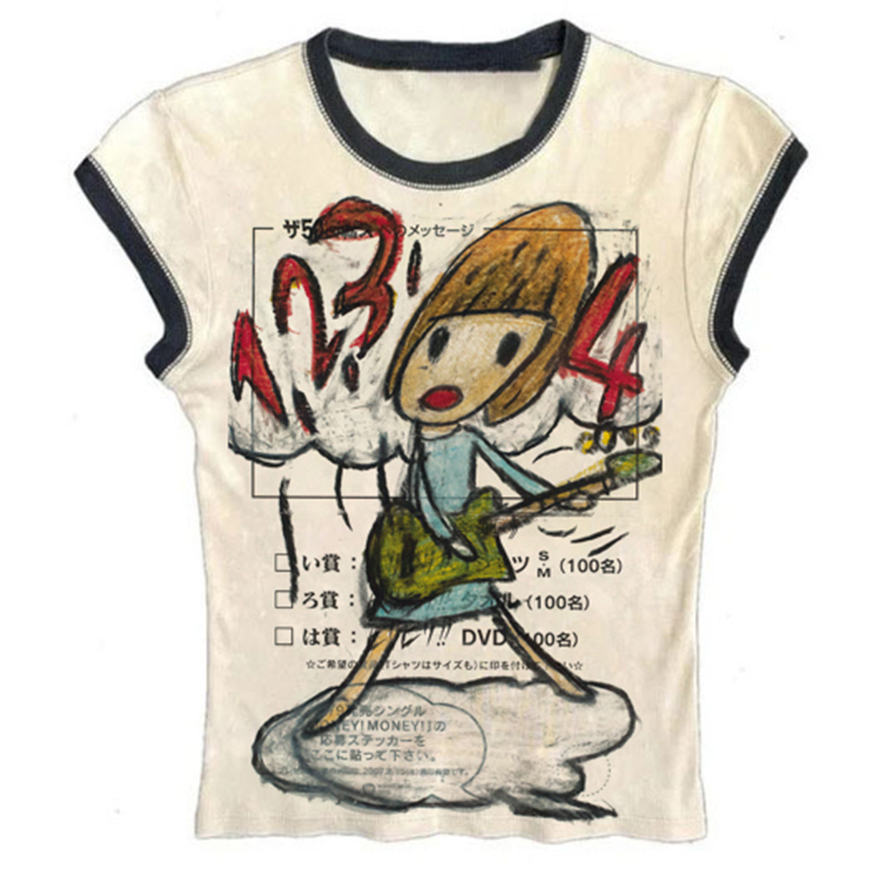 Y2K Korean Popular Clothes Emo - огляд і ціна Y2K Graphic Baby Tee Crop