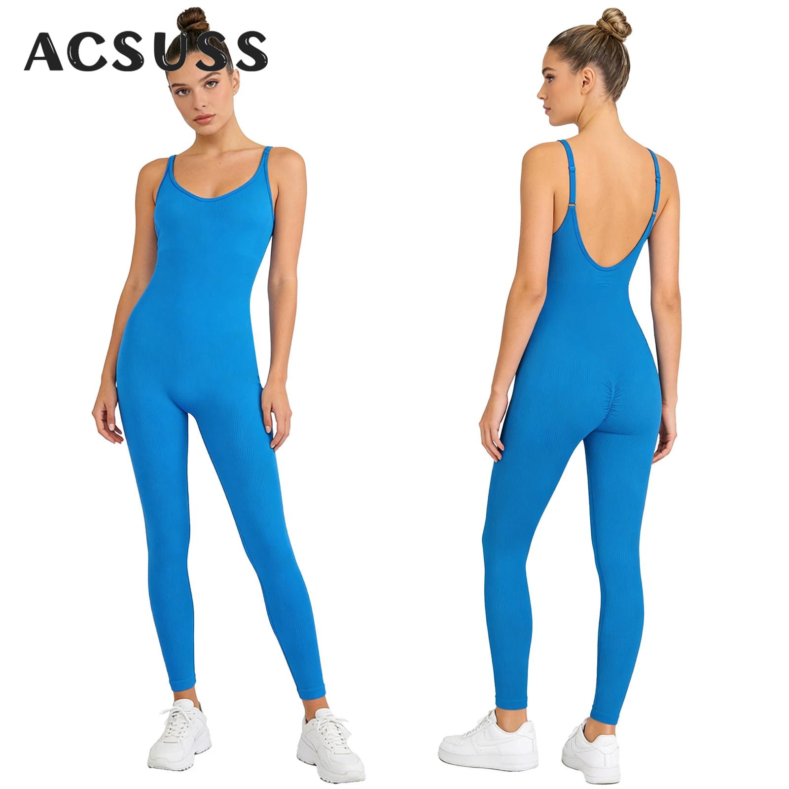 Women Yoga Workout Jumpsuit On - огляд і ціна Seamless Ribbed Workout Tank Top