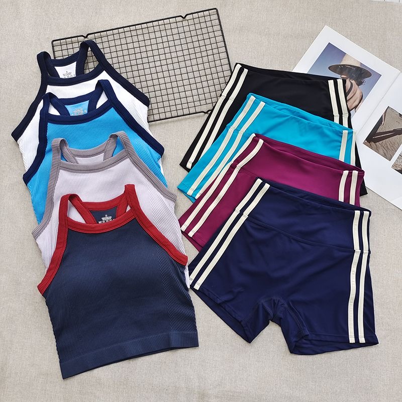 Women Ribbed Workout Sets 2 PC - огляд і ціна Seamless Ribbed Workout Tank Top