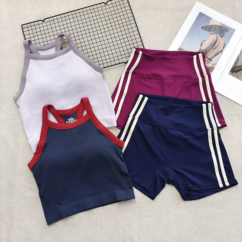 Women Ribbed Workout Sets 2 PC - огляд і ціна Seamless Ribbed Workout Tank Top