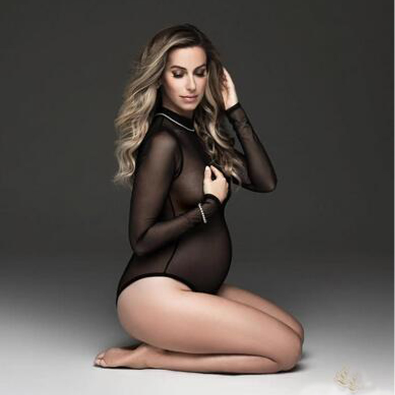 Maternity Dress For Photoshoot - огляд і ціна Sexy Mesh Sheer Bodycon Dress