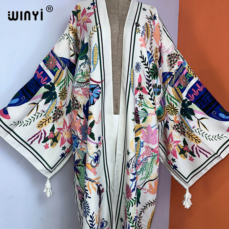 WINYI kimono new boho beach su - огляд і ціна Boho Summer Beach Maxi Dress