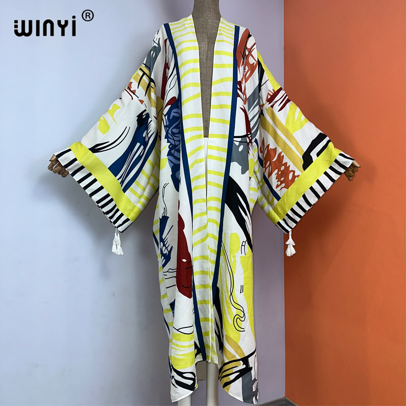 WINYI kimono new boho beach su - огляд і ціна Boho Summer Beach Maxi Dress