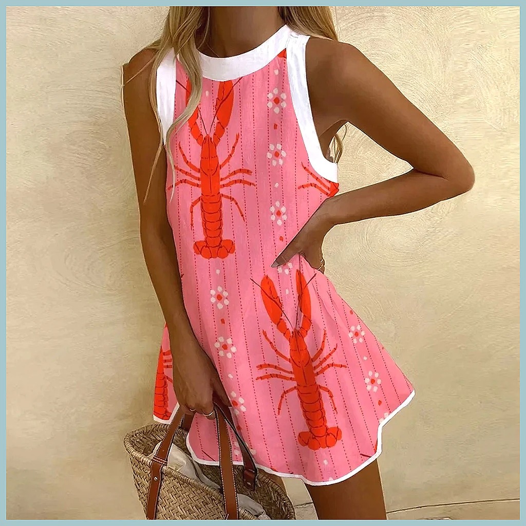 Women's Pineapple Print Sleeve - огляд і ціна Dresses