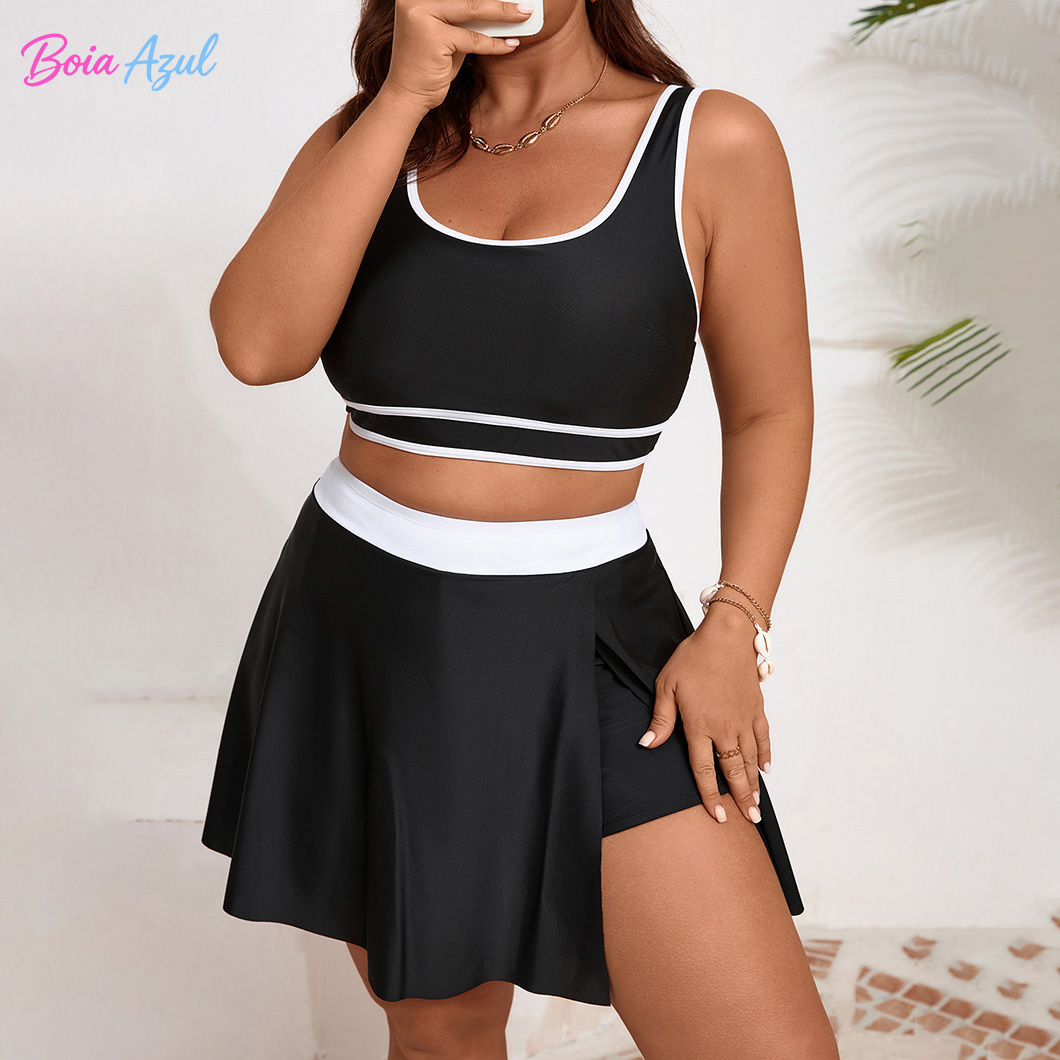 Plus size black and white cont - огляд і ціна Dresses