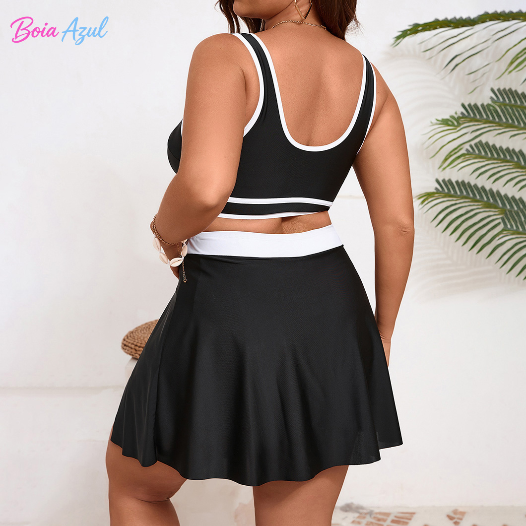 Plus size black and white cont - огляд і ціна Dresses