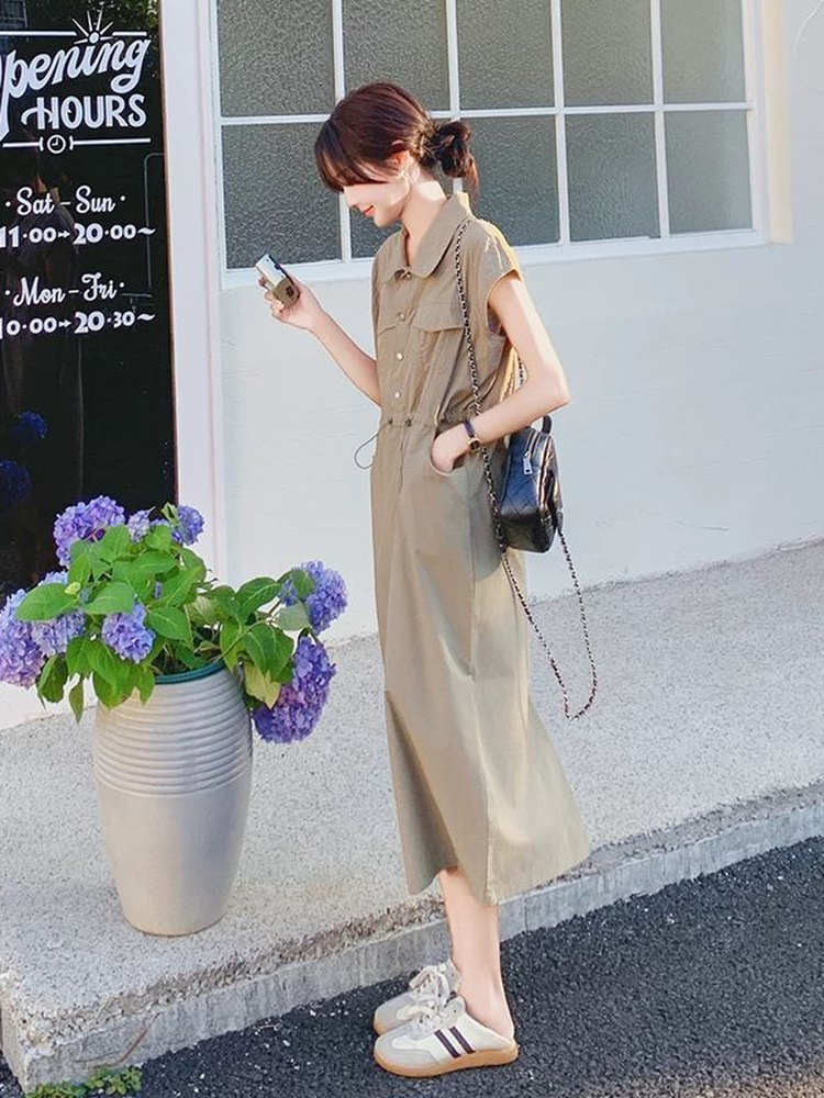 Slimming plus Size Korean Styl - огляд і ціна Korean Style A Line Shirt Dress