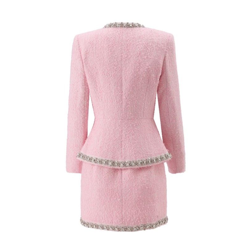 Premium Pink Tweed Women Two-P - огляд і ціна Tweed Two Piece Blazer Dress