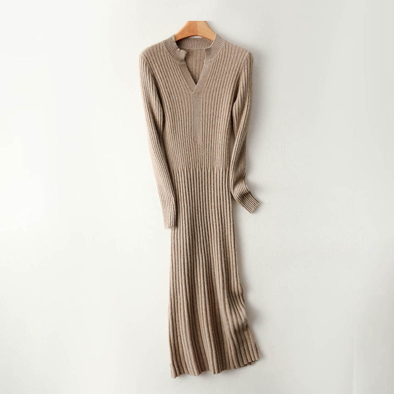 Smart Minimalist Ribbed 2025 W - огляд і ціна Bodycon Long Sleeve Ribbed Dress