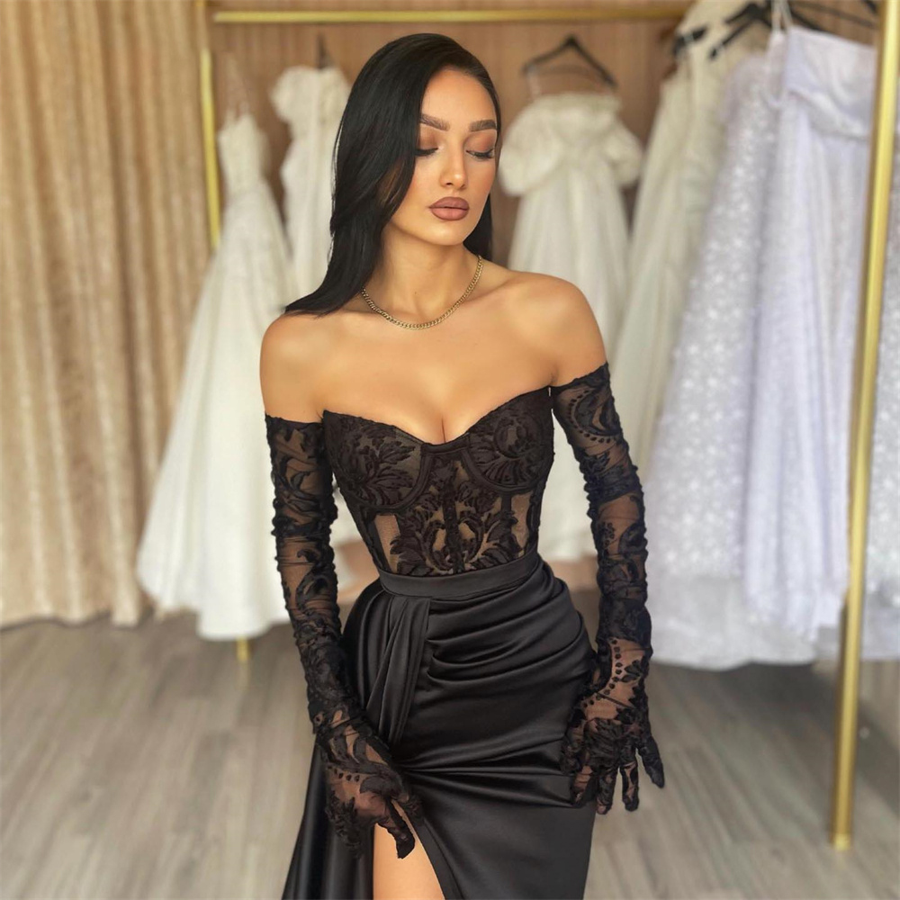 Lily Mermiad Sexy Evening Gown - огляд і ціна Elegant Satin Evening Gown Split
