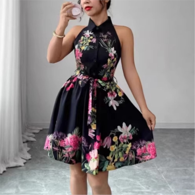 Women's Floral Dress 2026 Spri - огляд і ціна French Vintage Floral Midi Dress