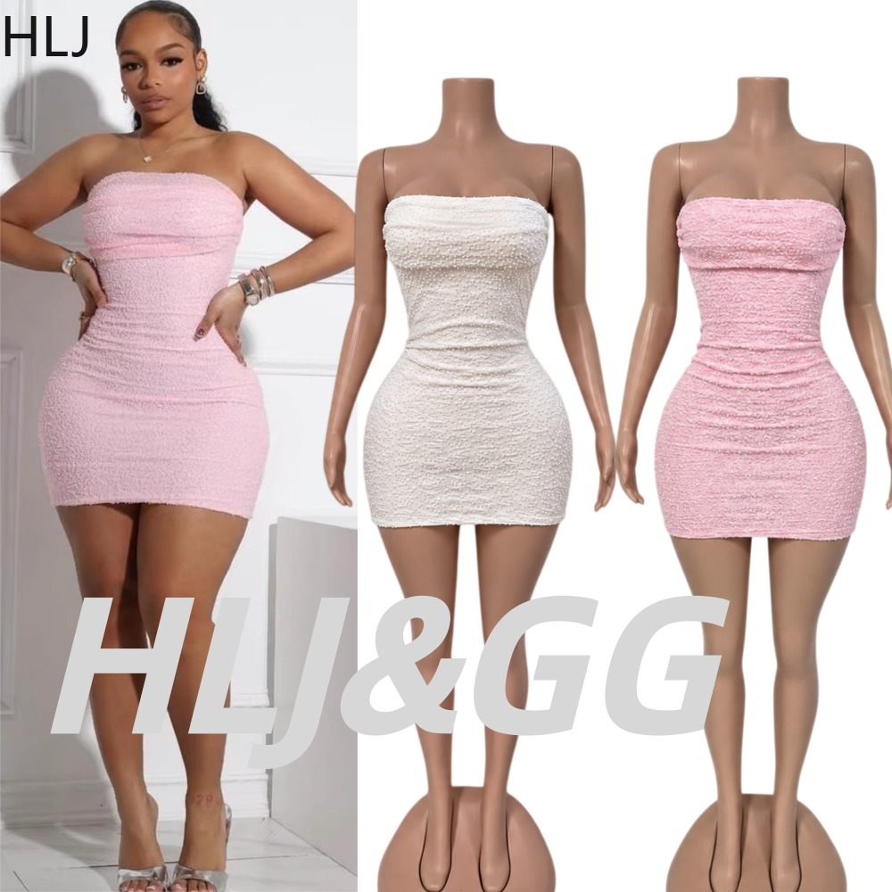 HLJ Sexy Women Strapless Mini  - огляд і ціна Sparkly Rhinestone Club Party Dress