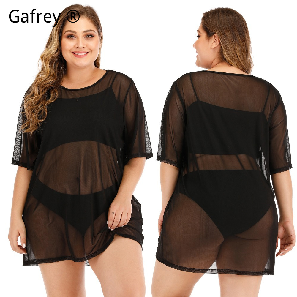 Plus Size Sexy Mesh Beach Dres - огляд і ціна Sexy Mesh Sheer Bodycon Dress