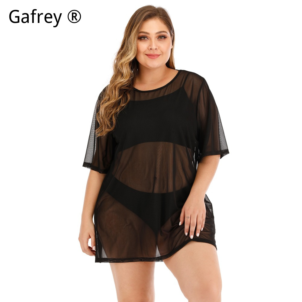 Plus Size Sexy Mesh Beach Dres - огляд і ціна Sexy Mesh Sheer Bodycon Dress