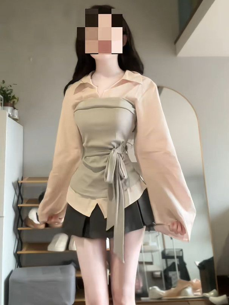 Women's plus Size Korean Style - огляд і ціна Korean Style A Line Shirt Dress