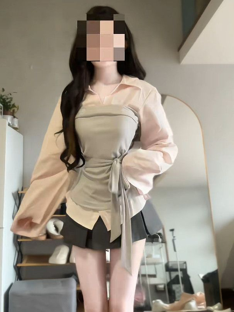 Women's plus Size Korean Style - огляд і ціна Korean Style A Line Shirt Dress
