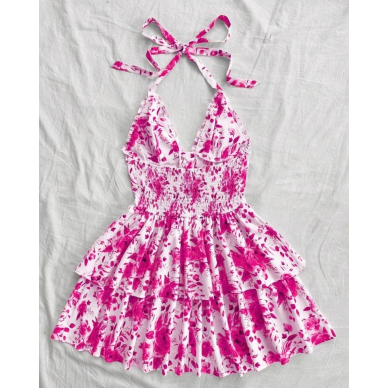 Women Vacation Style Retro Sho - огляд і ціна French Vintage Floral Midi Dress
