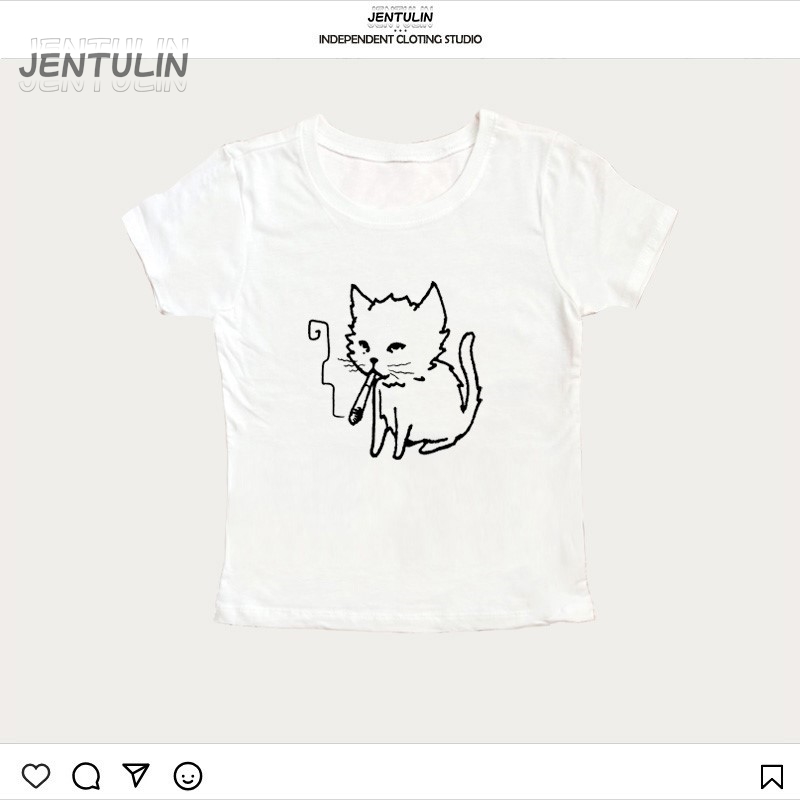 Korea Style Y2k 90s Crop Top H - огляд і ціна Y2K Graphic Baby Tee Crop