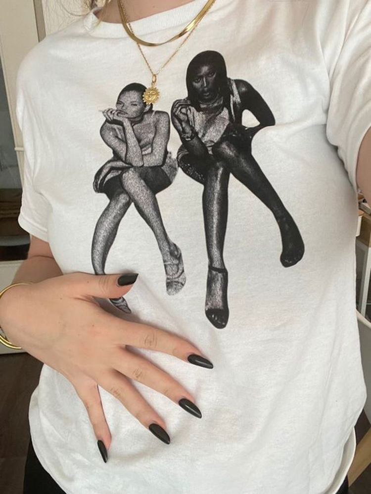 Aesthetic Summer Baby Tee Stre - огляд і ціна Y2K Graphic Baby Tee Crop