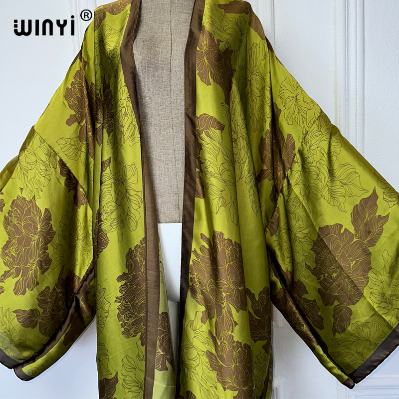 WINYI Africa boho print Kimono - огляд і ціна Boho Summer Beach Maxi Dress