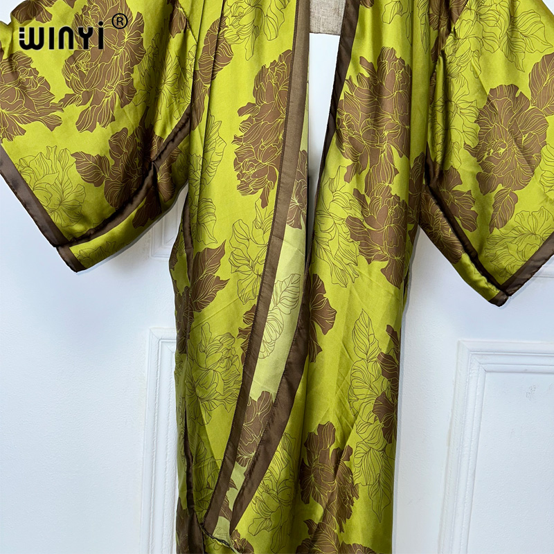 WINYI Africa boho print Kimono - огляд і ціна Boho Summer Beach Maxi Dress