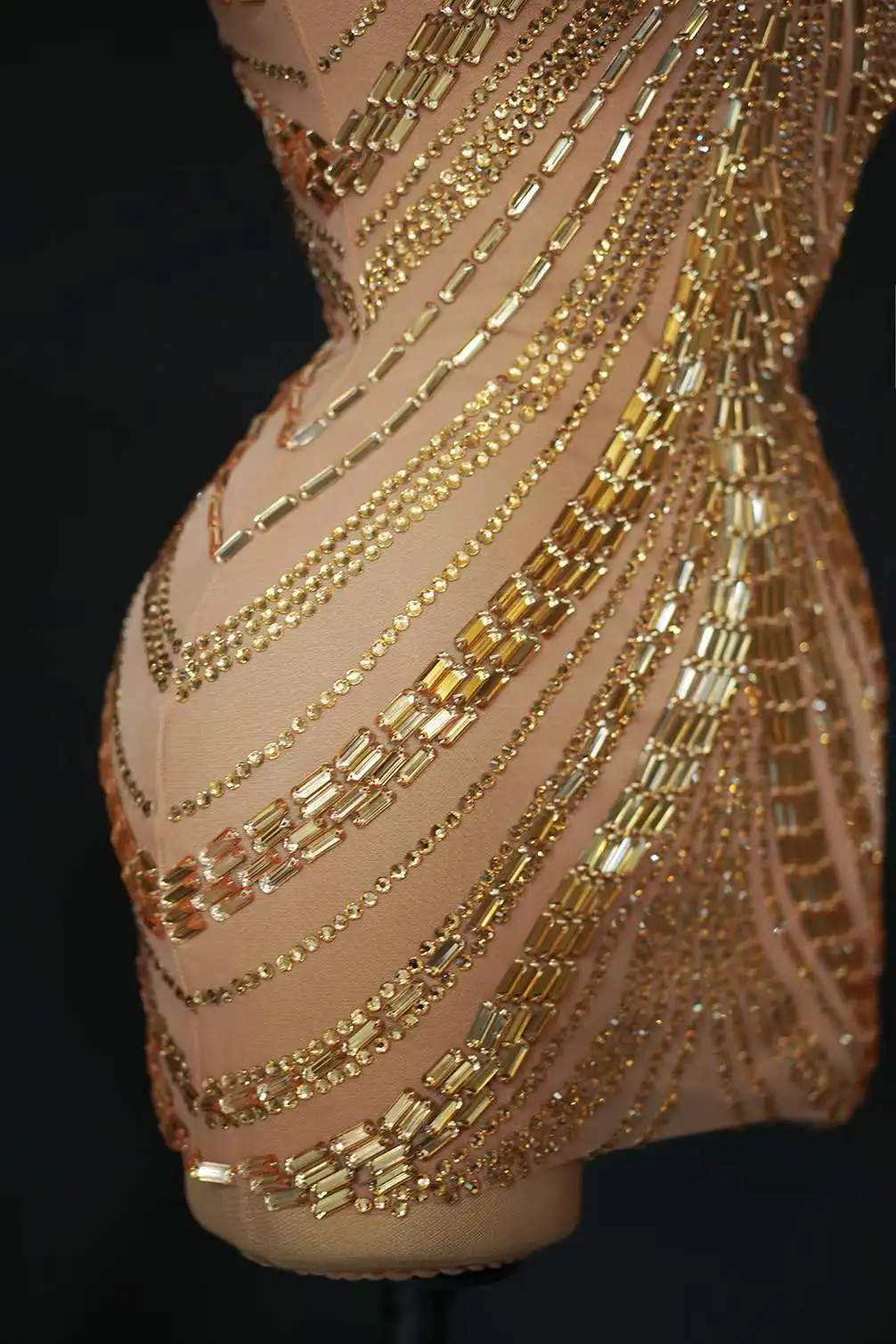 Sparkly Dress Women Stretch Rh - огляд і ціна Sparkly Rhinestone Club Party Dress